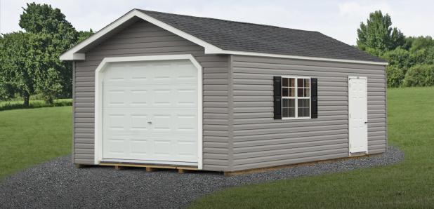 One-Car Garages (in Peak and Dutch styles) from Pine Creek Structures
