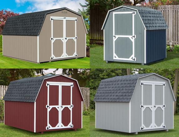 Custom Order a Madison Series (economy) mini barn style storage shed from Pine Creek Structures of Elizabethtown